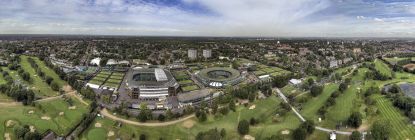 Wimbledon's All England Tennis Championship 180 degree panorama