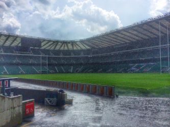 Rain stops flying at Twickenham for England Rugby 2015